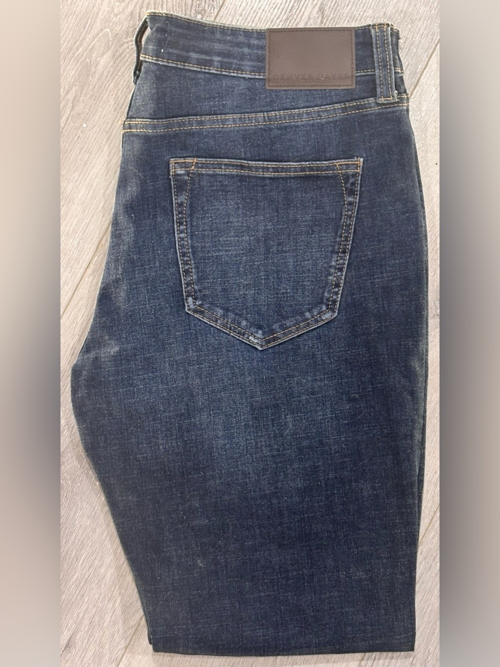 Denver Hayes Mens Slim Fit Jeans 34x30 Dark Wash Stretch Denim EUC
